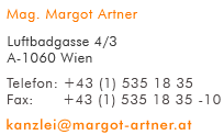 Logo:Rechtsanwalt Mag. Margot Artnerm Wien